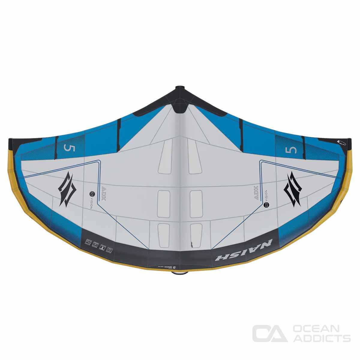 2025 Naish ADX NVISION wing - foil wing top view