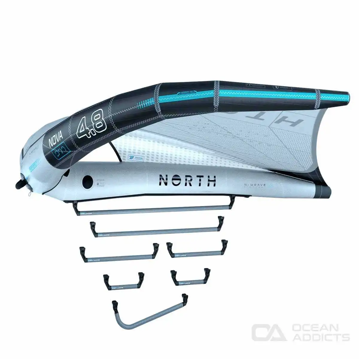 North Nova Pro Wing 2025 - Profile view and booms