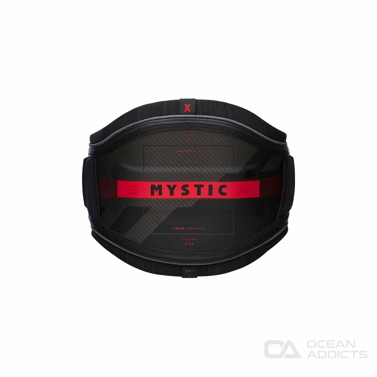Mystic Majestic X Harness - Kitesurf Harness Men - Black Red