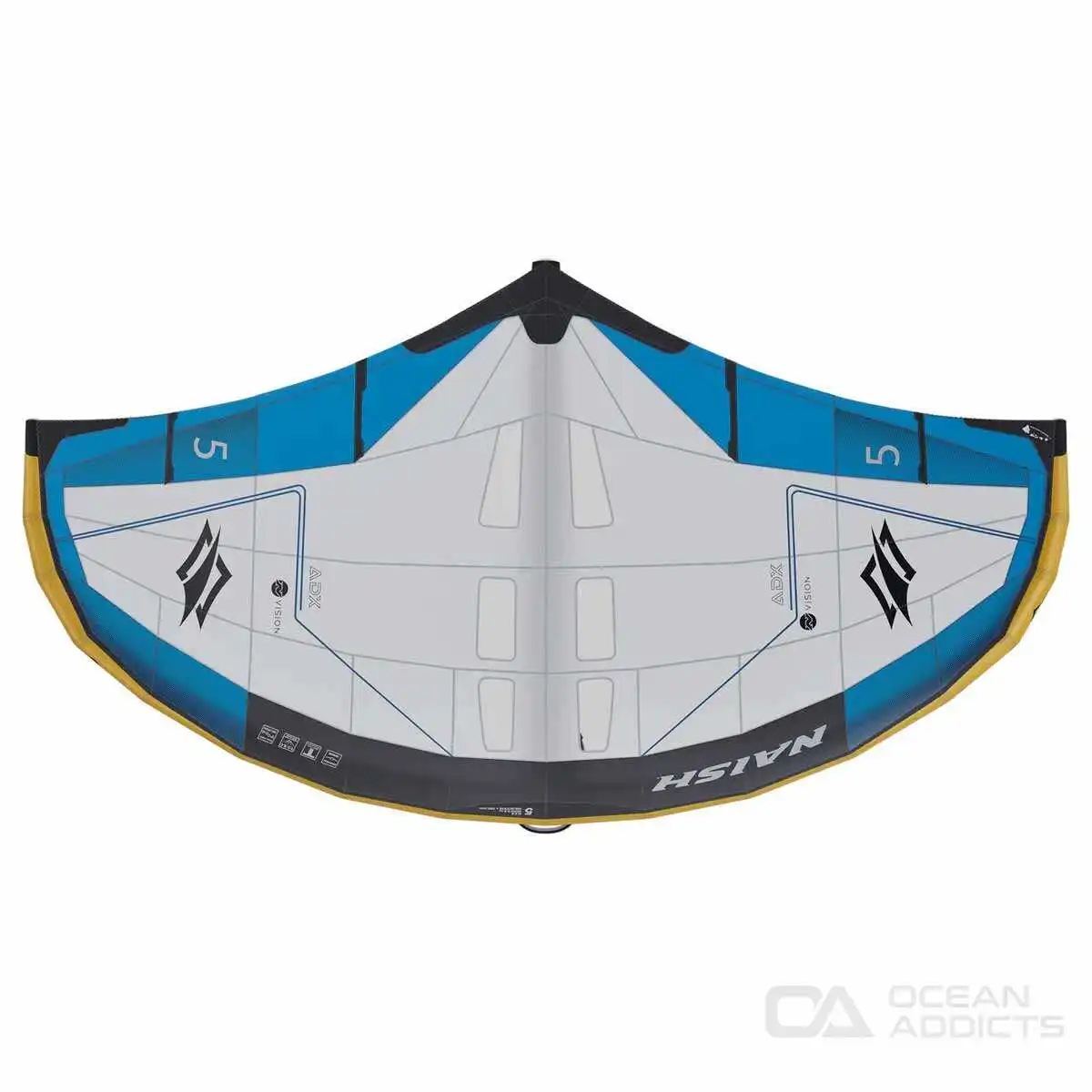2025 Naish ADX NVISION wing - foil wing top view