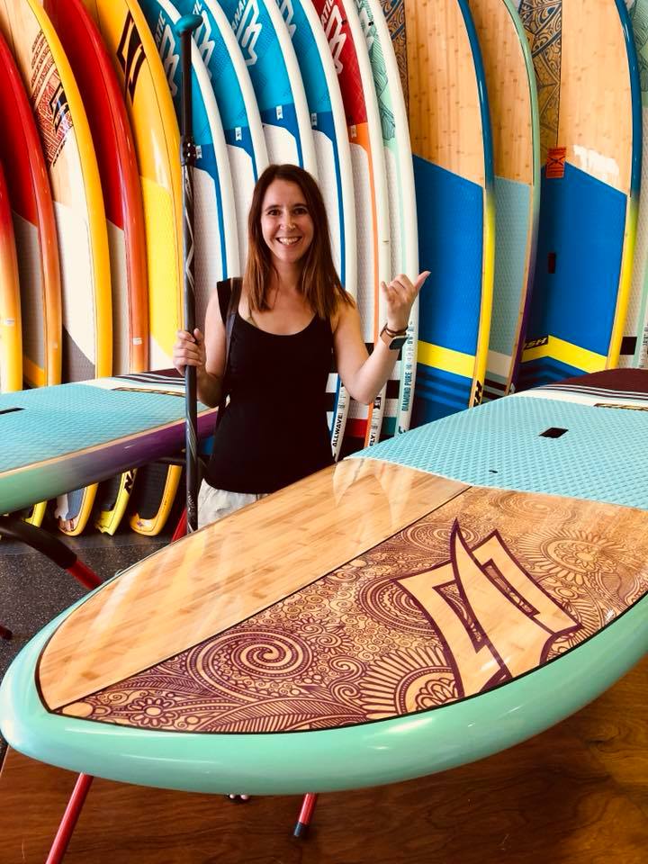 Shelly with her new Naish Alana GTW