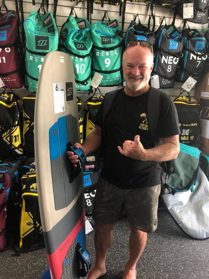 Steve North Neo Kite and Nugget Kiteboard