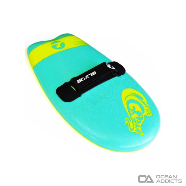 slyde grom handboard - tourquoise and electric lemon