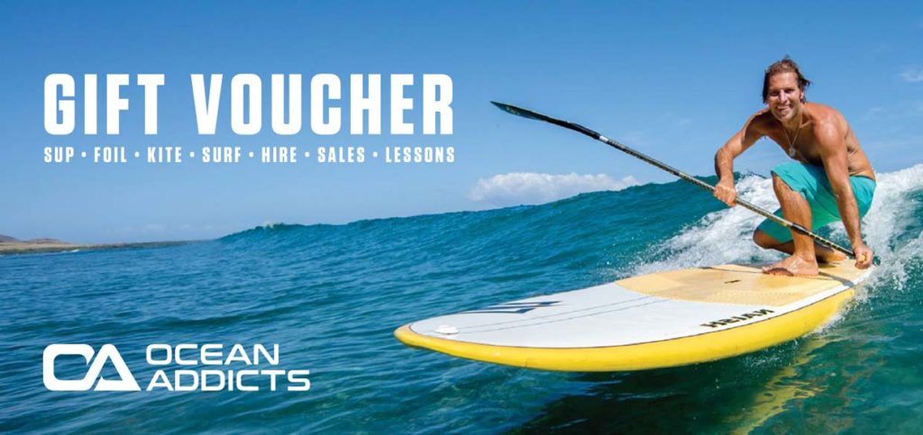 sup lesson or board hire voucher ocean addicts sunshine coast