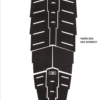 Ocean & Earth Dakoda Walters 5 Piece Centre Deck Pad - Black - Image 2