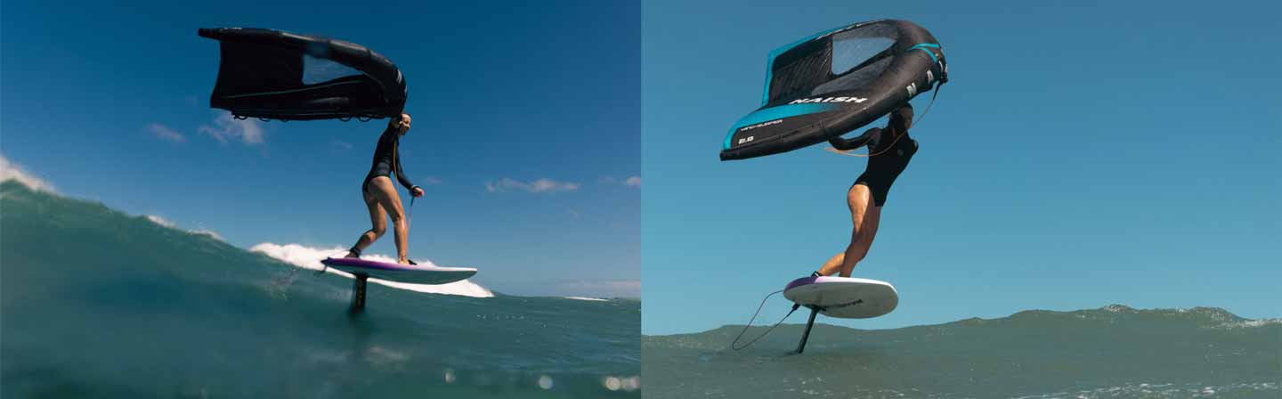 Naish Hover Wing Foil Alana Carbon Ultra Wing Foil Board 2022 S27 - Action Shot 01