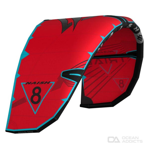 2023/2024 Naish Triad Kite - Red Right Side - Allround Freeride Wave Kite - Order Online Australia