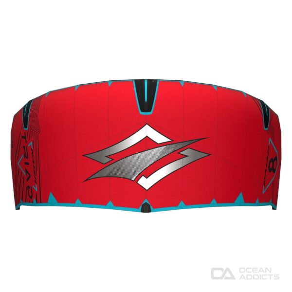 2023/2024 Naish Triad Kite - Red Top View - Allround Freeride Wave Kite - Order Online Australia