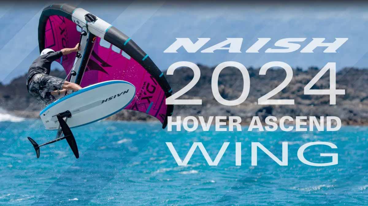 2024 Naish Hover Wing Foil Ascend Carbon Ultra Foil Board - Cover Shot