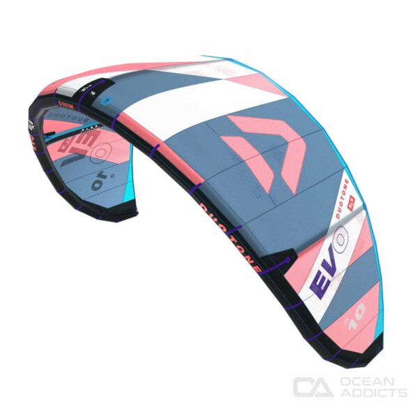 Duotone Evo SLS Kite 2024 - Top Angle Coral Blue - Buy Duotone Kites Online Australia