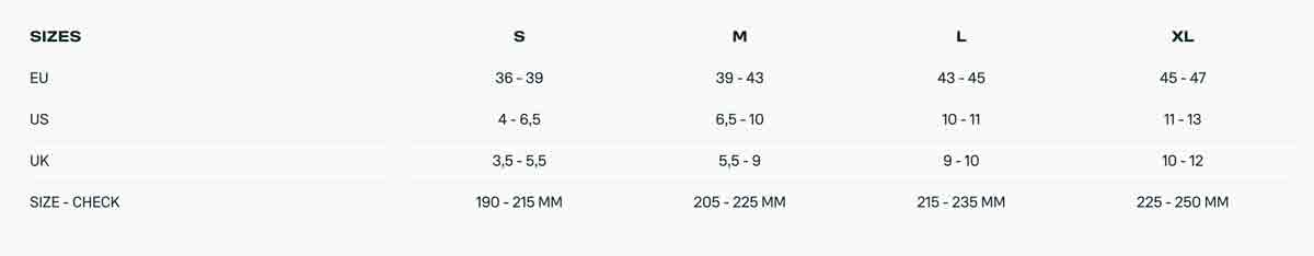 Duotone Entity Ergo Binding - Sizes and specs