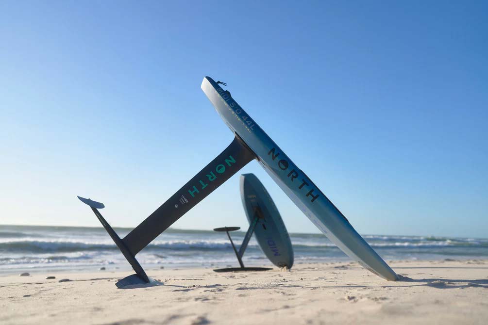 North Midi 2025 Foil Board - Gallery Shot 01 - board at the beach